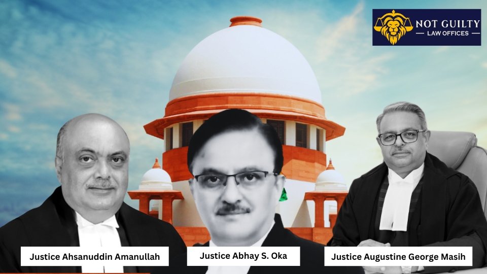 Justice Abhay S. Oka, Justice Ahsanuddin Amanullah, and Justice Augustine George Masih